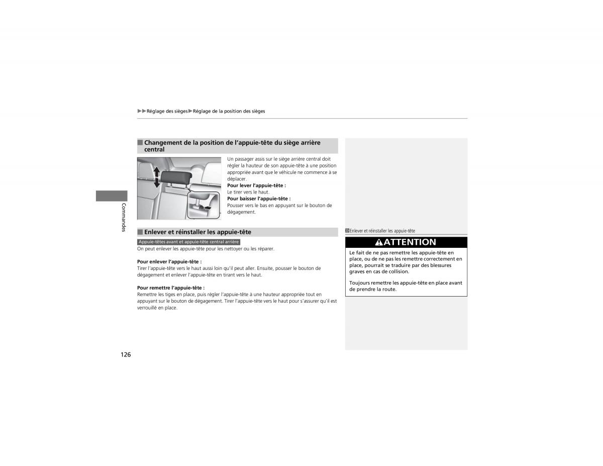 Honda CR V IV 4 manuel du proprietaire / page 127