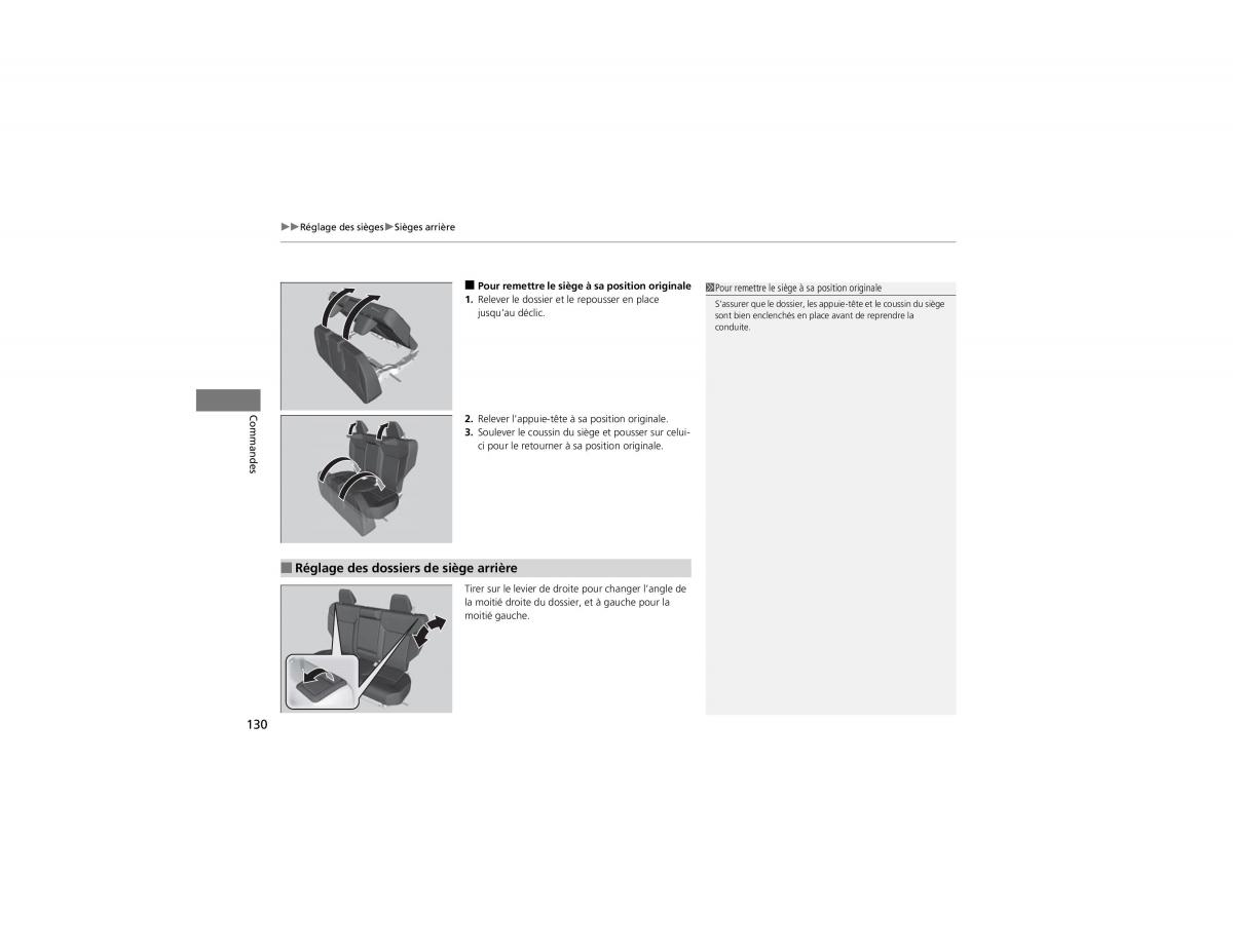 Honda CR V IV 4 manuel du proprietaire / page 131