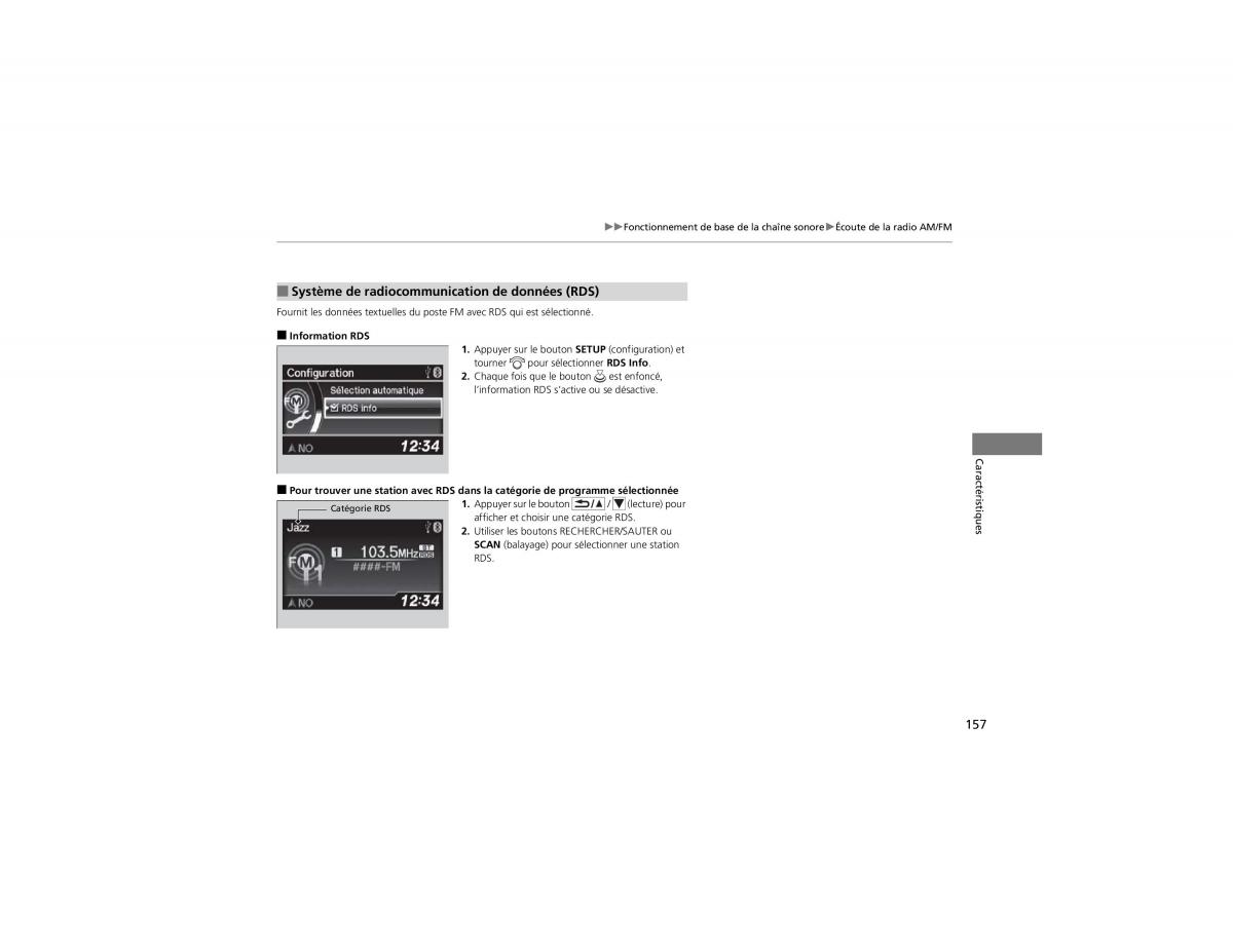 Honda CR V IV 4 manuel du proprietaire / page 158