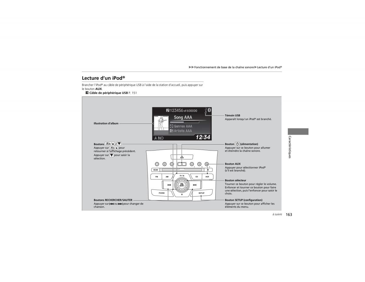 Honda CR V IV 4 manuel du proprietaire / page 164