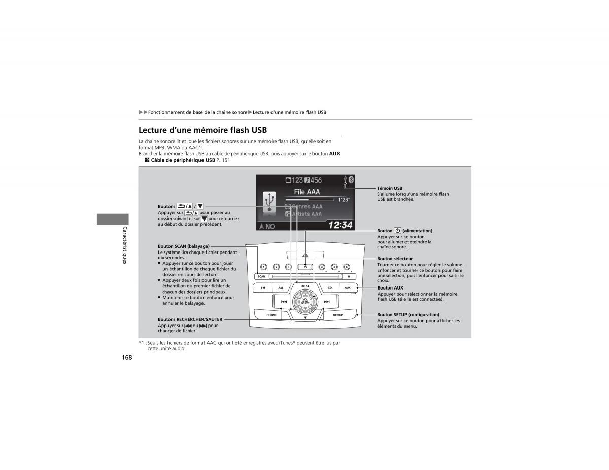 Honda CR V IV 4 manuel du proprietaire / page 169