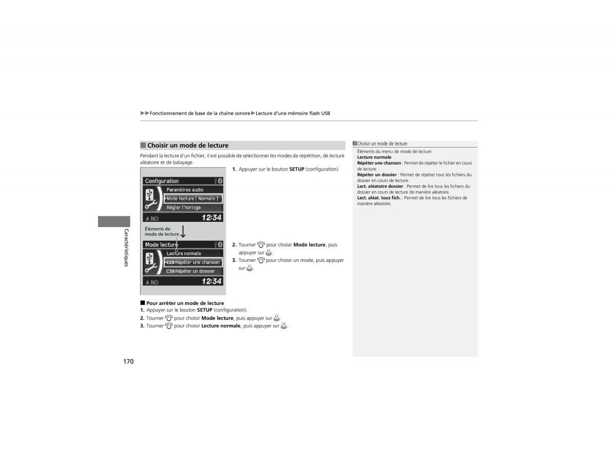 Honda CR V IV 4 manuel du proprietaire / page 171