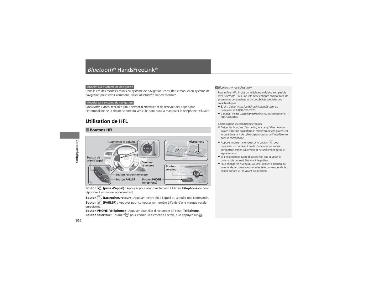 Honda CR V IV 4 manuel du proprietaire / page 195