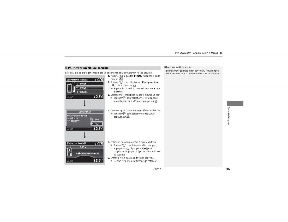 Honda CR V IV 4 manuel du proprietaire / page 208