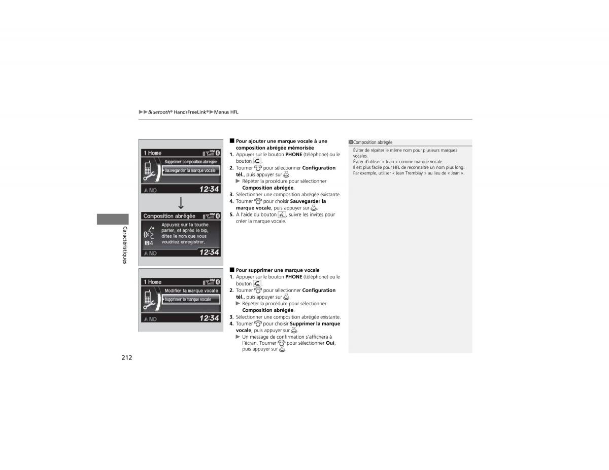 Honda CR V IV 4 manuel du proprietaire / page 213