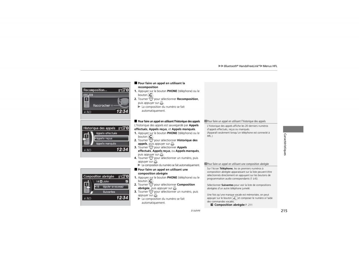 Honda CR V IV 4 manuel du proprietaire / page 216