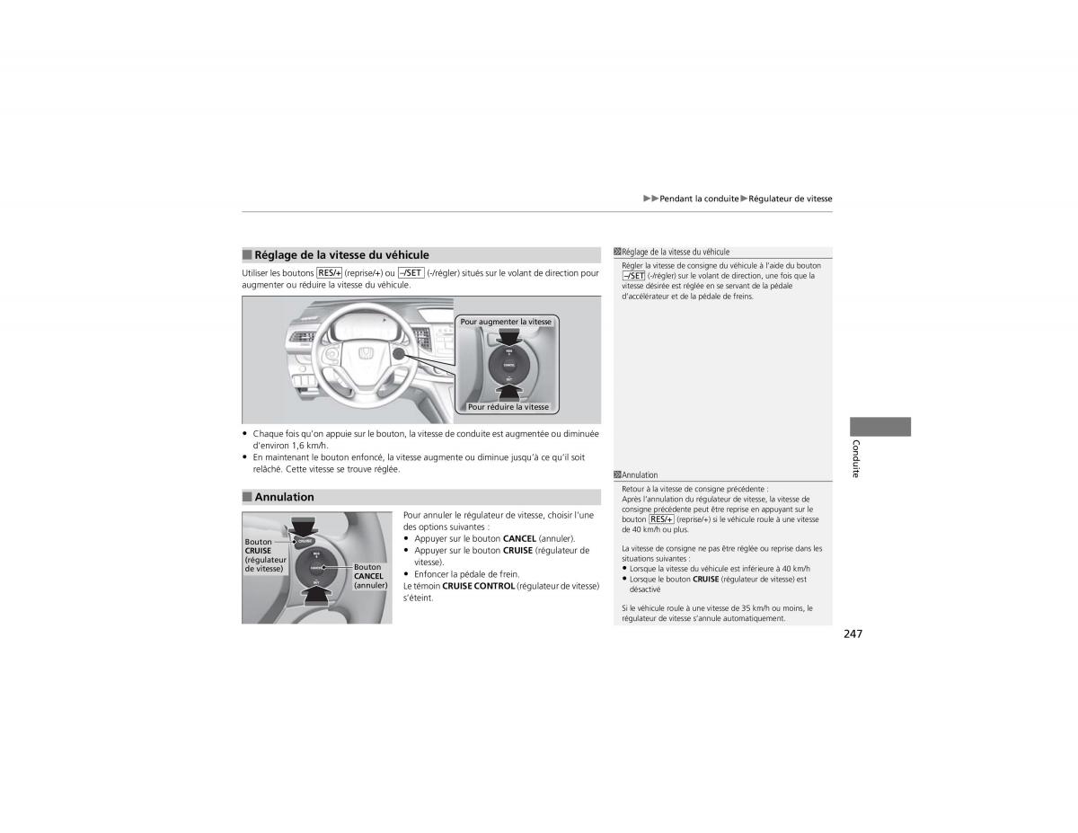 Honda CR V IV 4 manuel du proprietaire / page 248