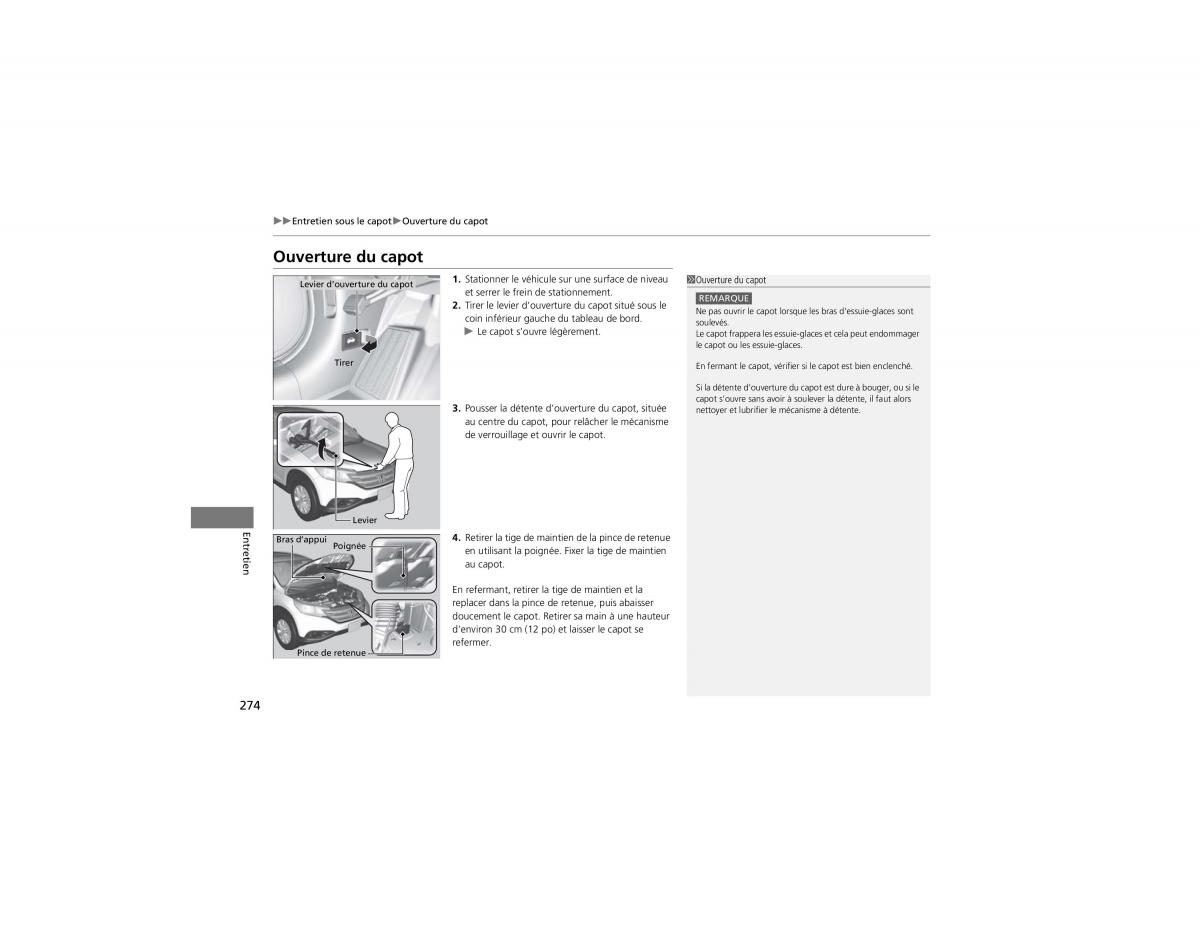 Honda CR V IV 4 manuel du proprietaire / page 275