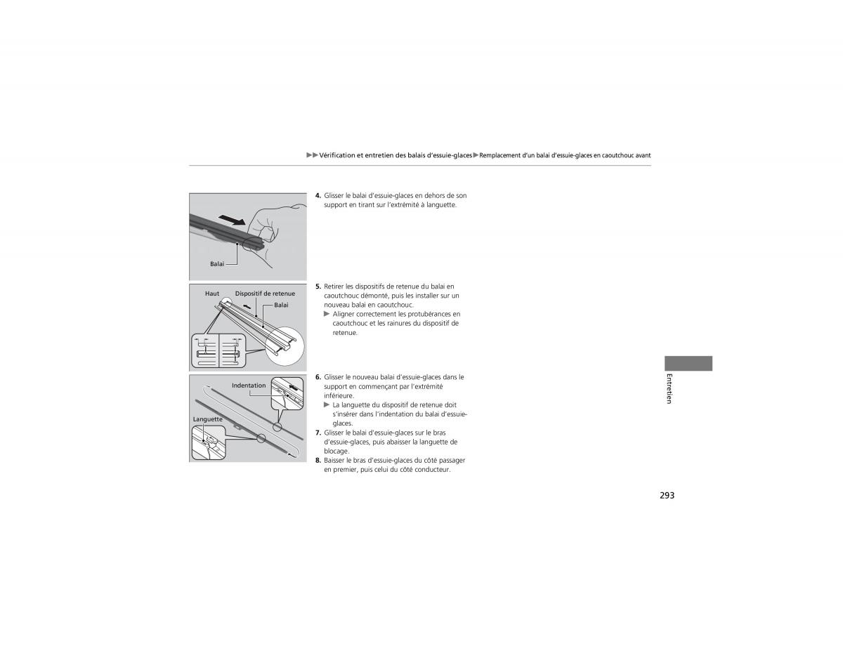 Honda CR V IV 4 manuel du proprietaire / page 294