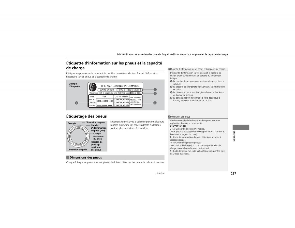 Honda CR V IV 4 manuel du proprietaire / page 298