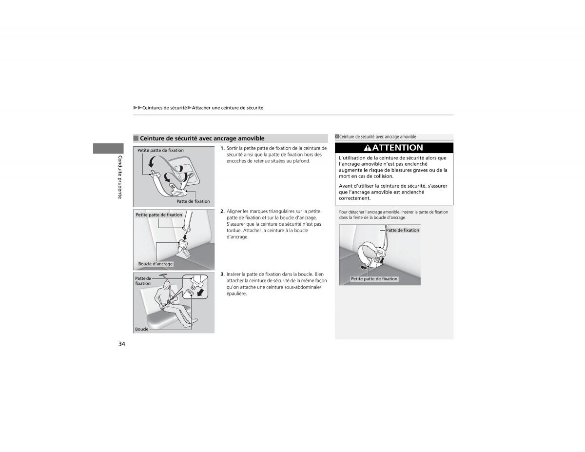 Honda CR V IV 4 manuel du proprietaire / page 35