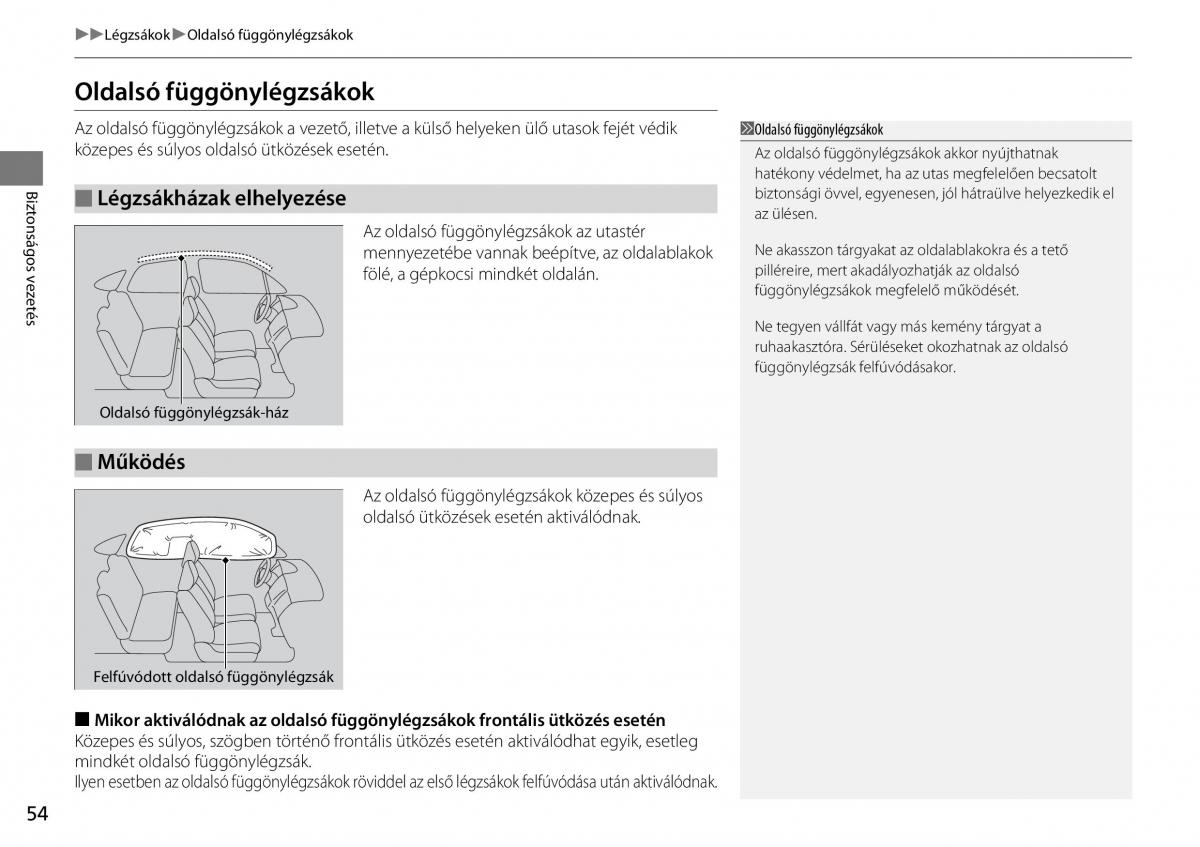 Honda CR V IV 4 Kezelesi utmutato / page 55