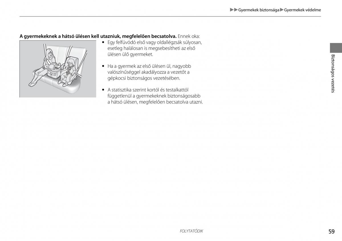 Honda CR V IV 4 Kezelesi utmutato / page 60