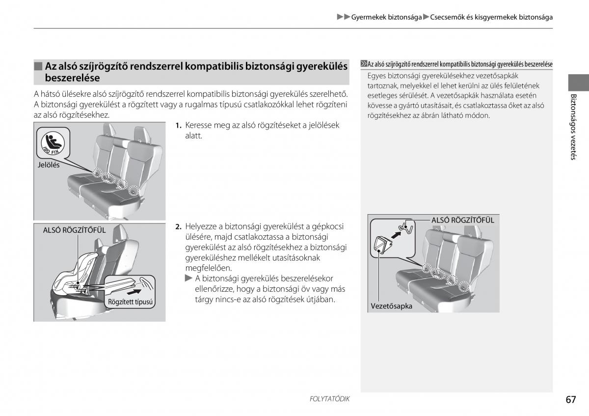 Honda CR V IV 4 Kezelesi utmutato / page 68