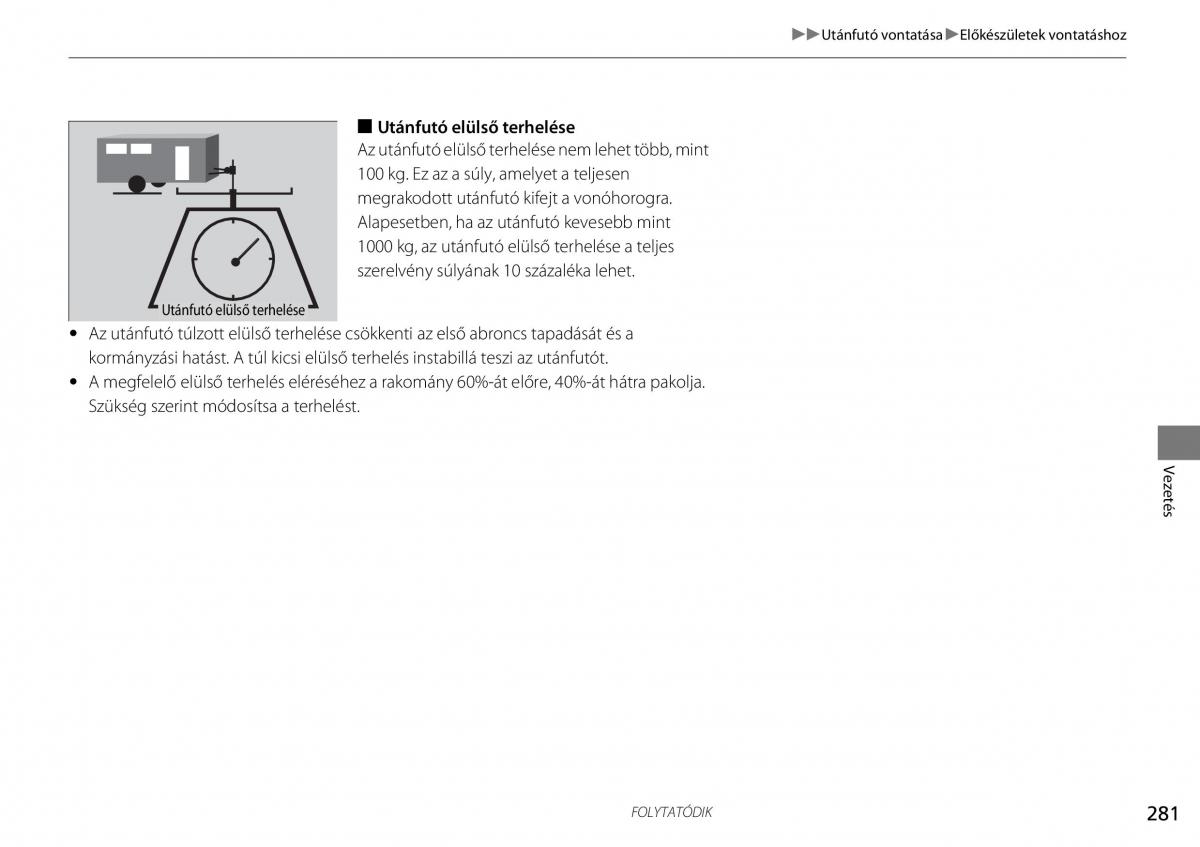 Honda CR V IV 4 Kezelesi utmutato / page 282