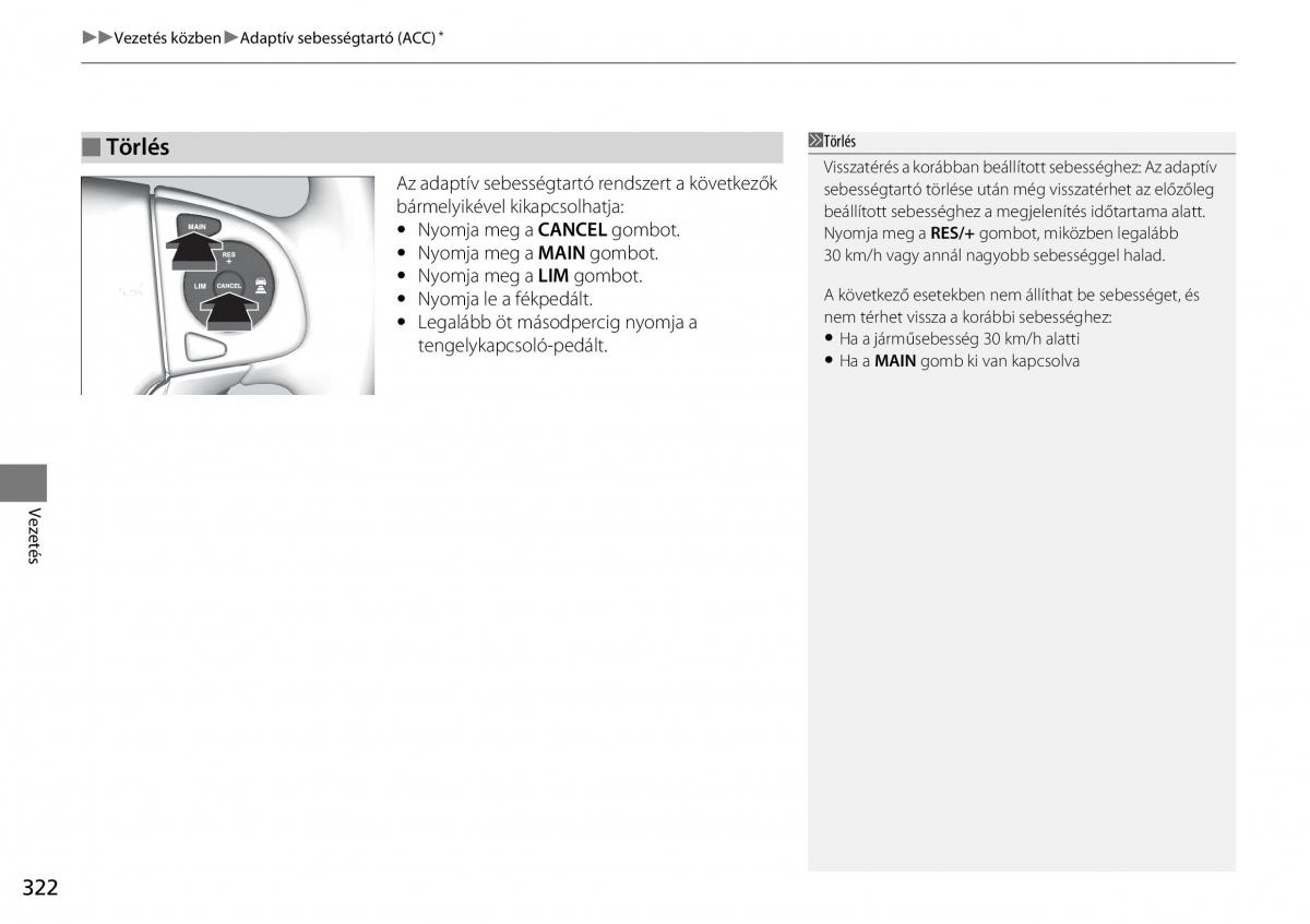 Honda CR V IV 4 Kezelesi utmutato / page 323