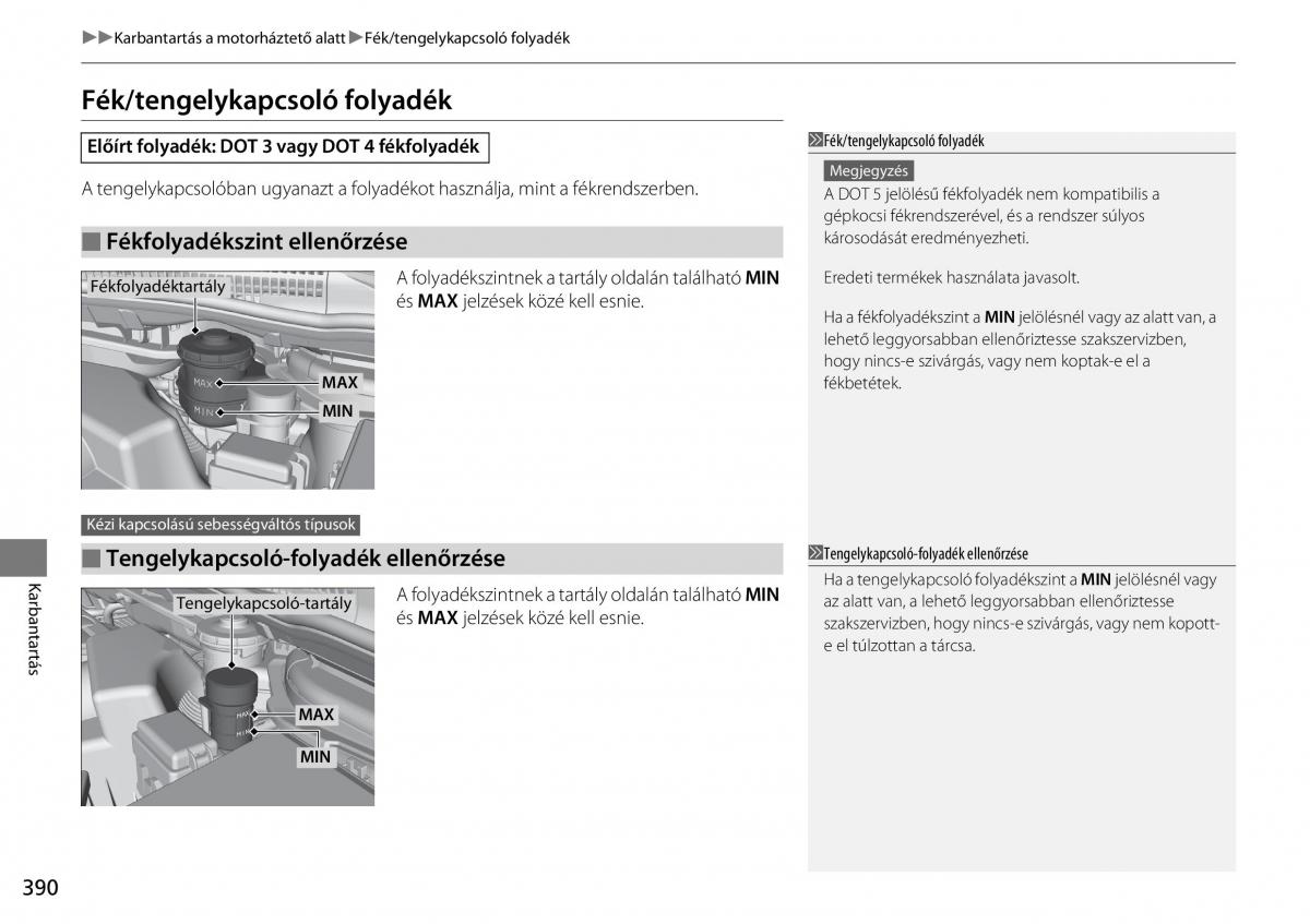 Honda CR V IV 4 Kezelesi utmutato / page 391