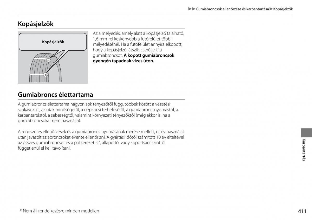 Honda CR V IV 4 Kezelesi utmutato / page 412