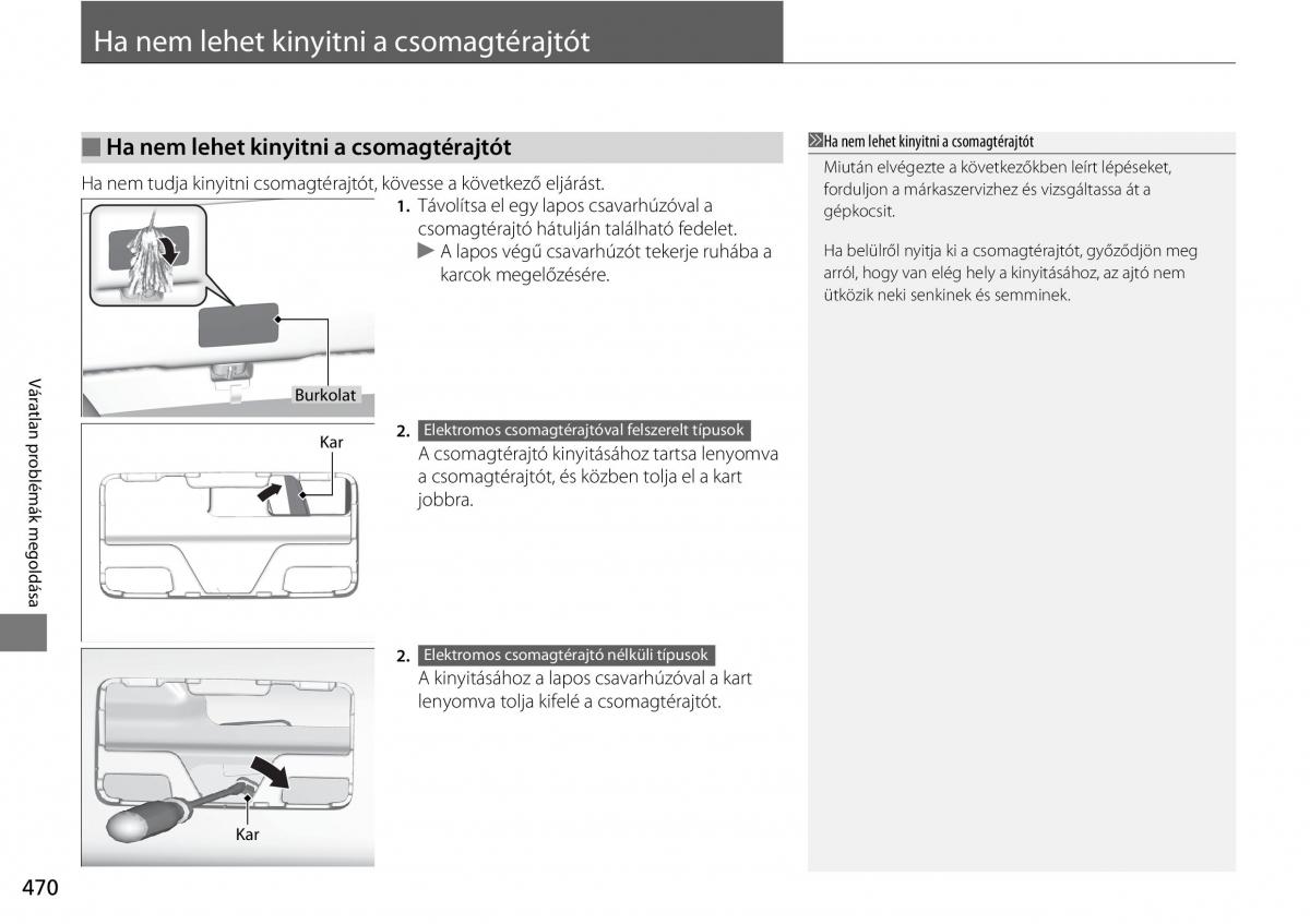 Honda CR V IV 4 Kezelesi utmutato / page 471