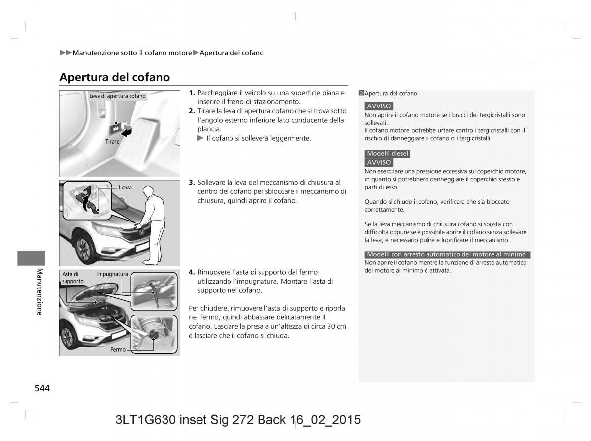 Honda CR V IV 4 manuale del proprietario / page 544