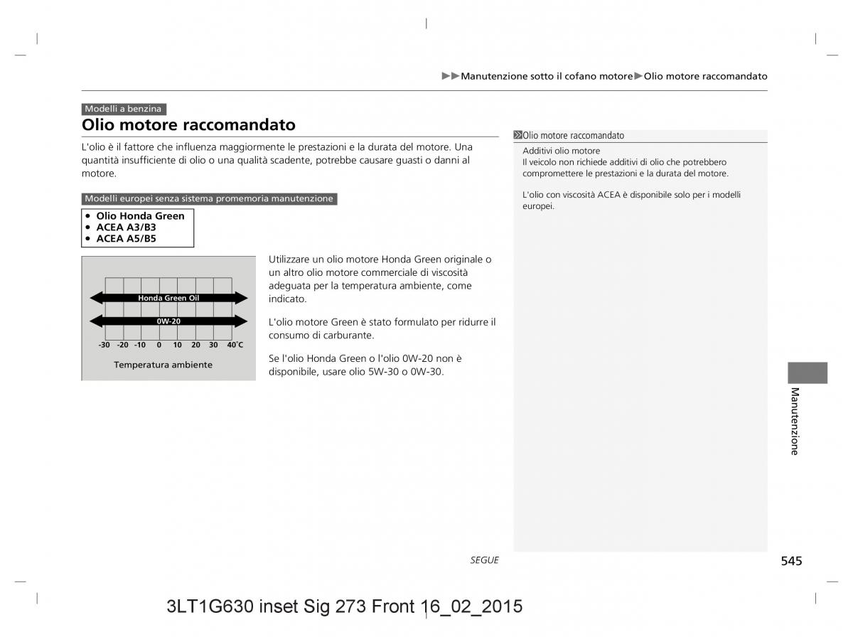 Honda CR V IV 4 manuale del proprietario / page 545