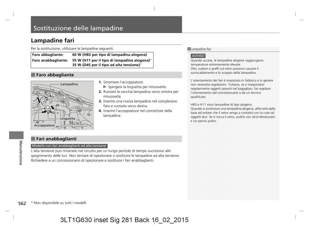 Honda CR V IV 4 manuale del proprietario / page 562