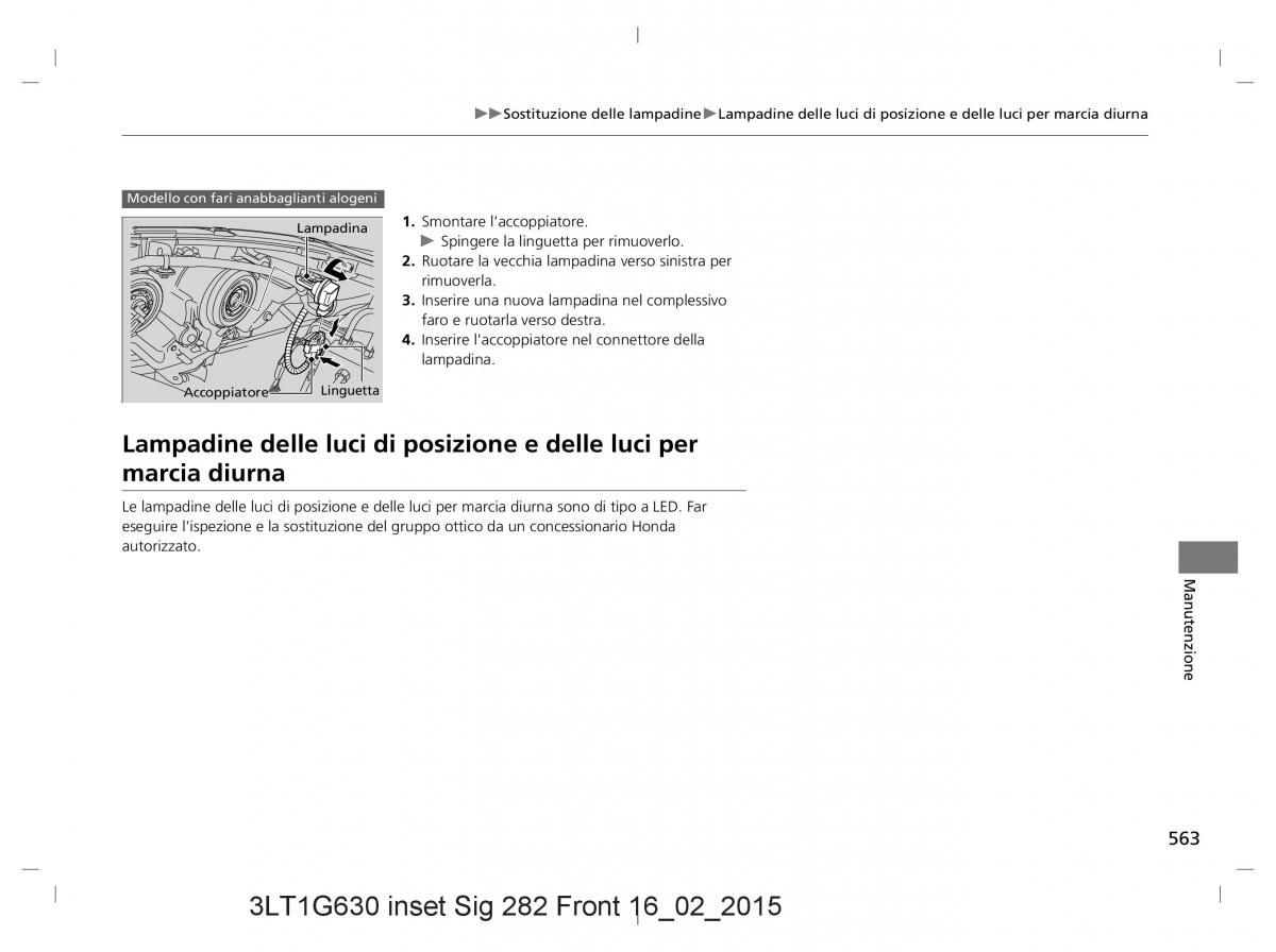 Honda CR V IV 4 manuale del proprietario / page 563