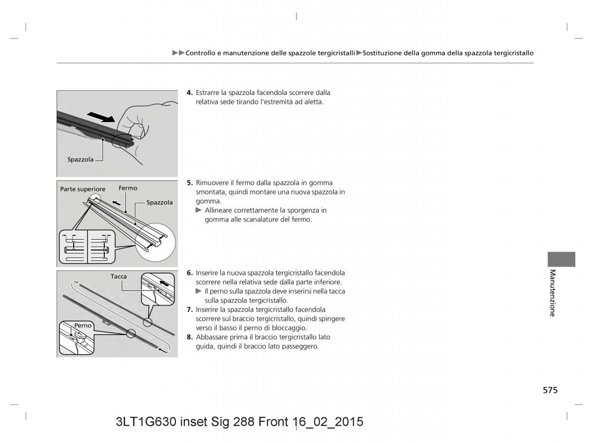 Honda CR V IV 4 manuale del proprietario / page 575