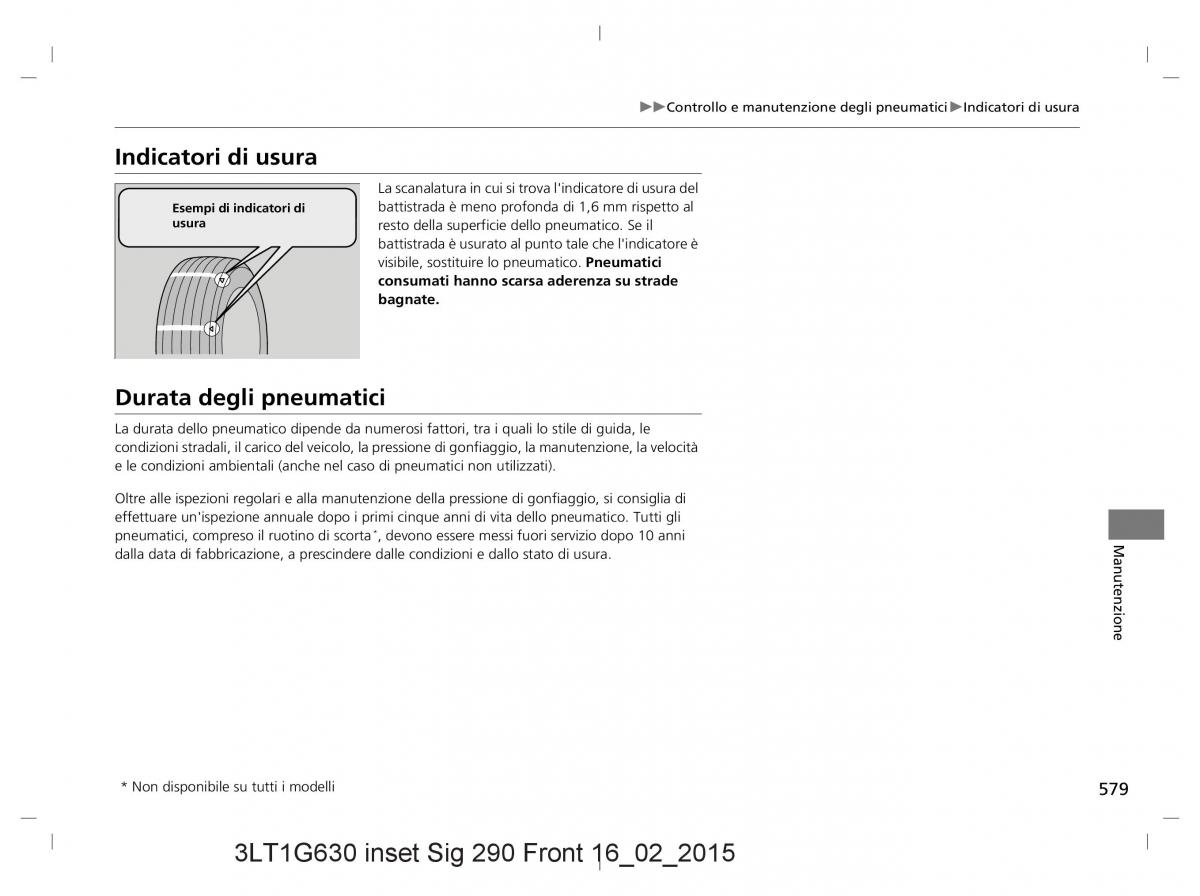 Honda CR V IV 4 manuale del proprietario / page 579