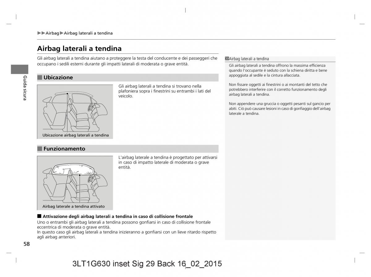 Honda CR V IV 4 manuale del proprietario / page 58