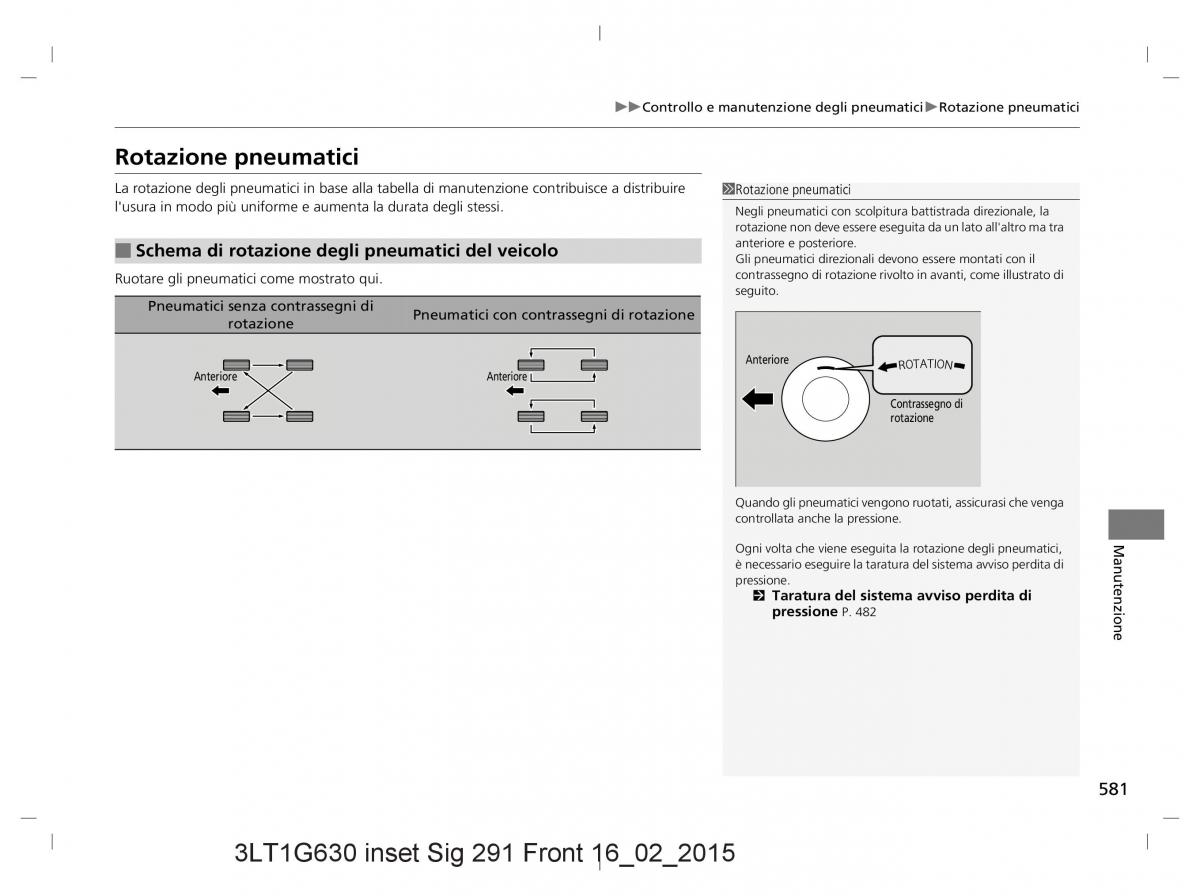 Honda CR V IV 4 manuale del proprietario / page 581