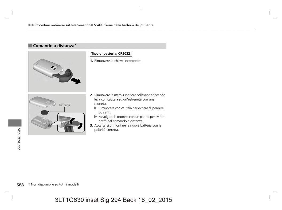 Honda CR V IV 4 manuale del proprietario / page 588