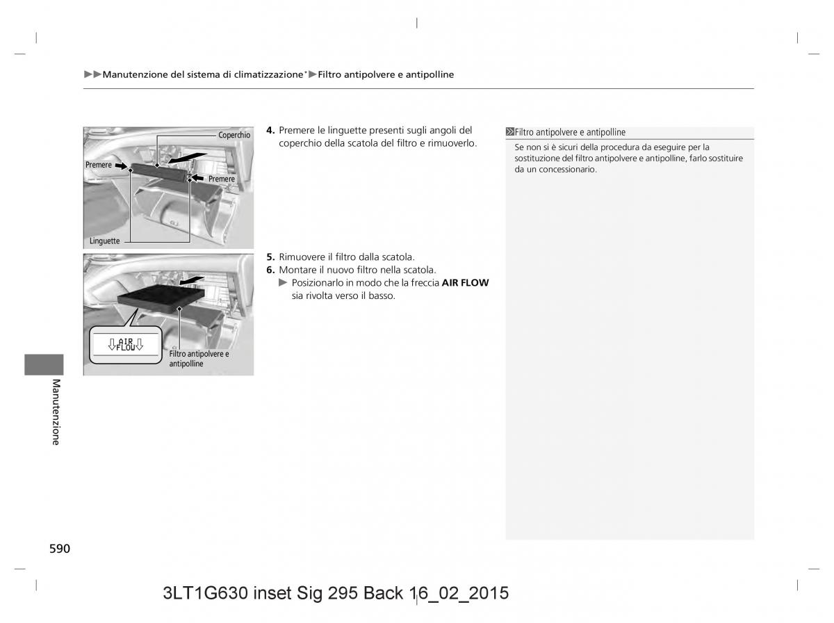 Honda CR V IV 4 manuale del proprietario / page 590