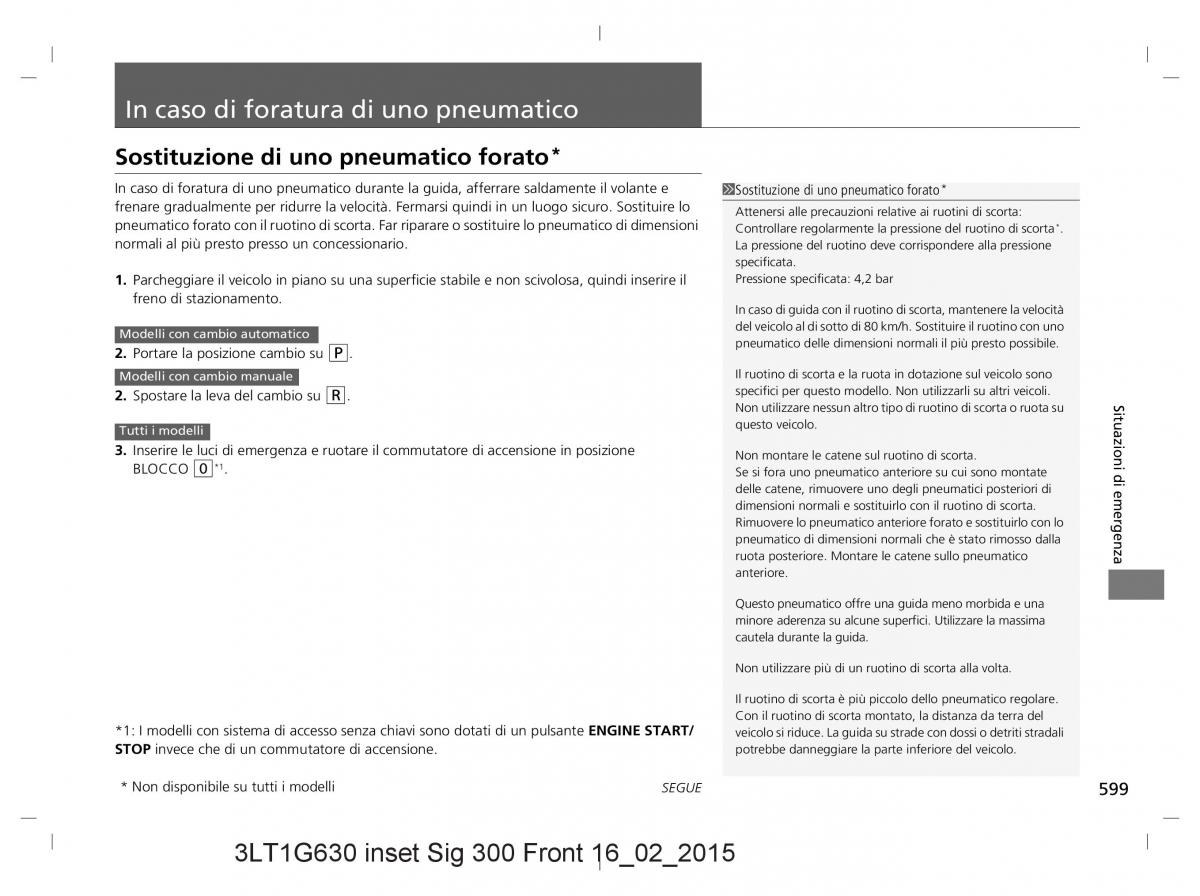 Honda CR V IV 4 manuale del proprietario / page 599