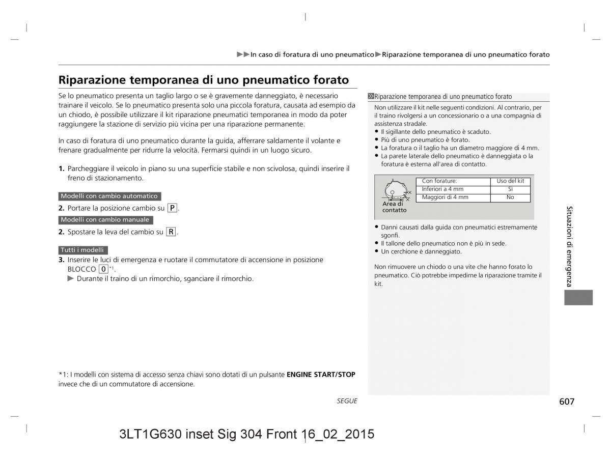 Honda CR V IV 4 manuale del proprietario / page 607