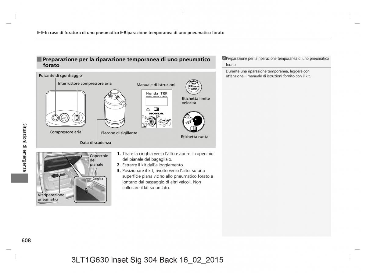 Honda CR V IV 4 manuale del proprietario / page 608