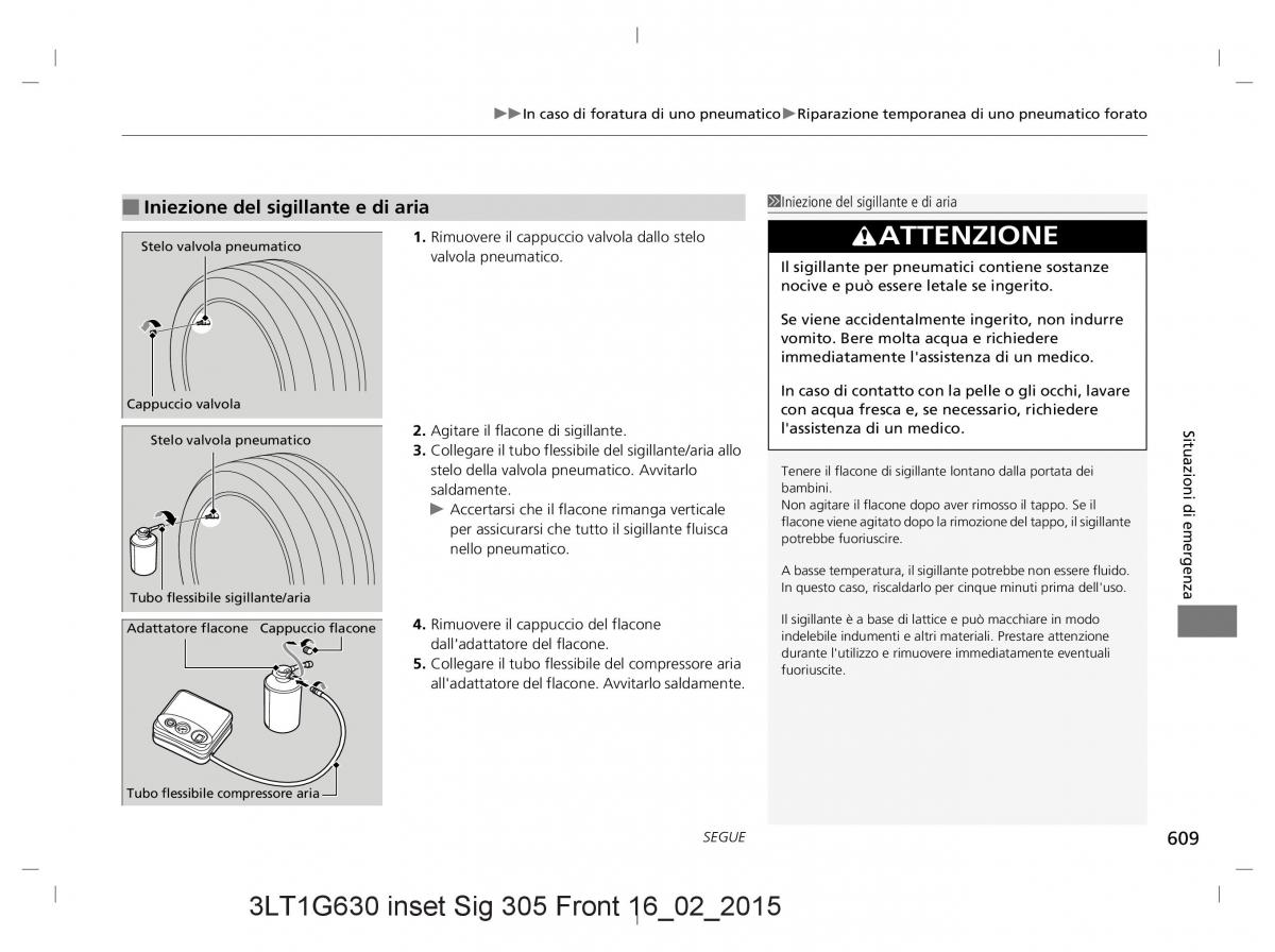 Honda CR V IV 4 manuale del proprietario / page 609