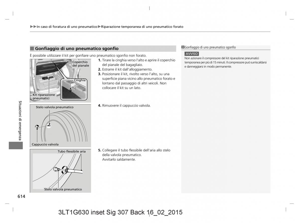 Honda CR V IV 4 manuale del proprietario / page 614