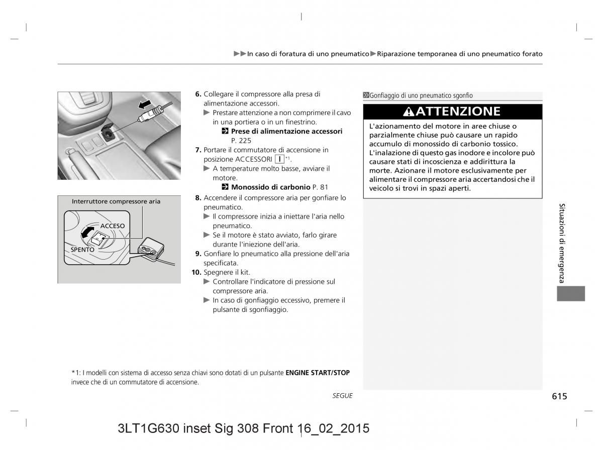 Honda CR V IV 4 manuale del proprietario / page 615