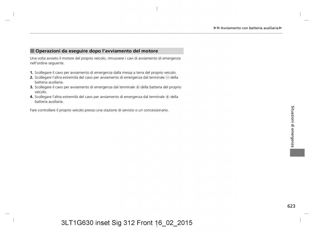 Honda CR V IV 4 manuale del proprietario / page 623