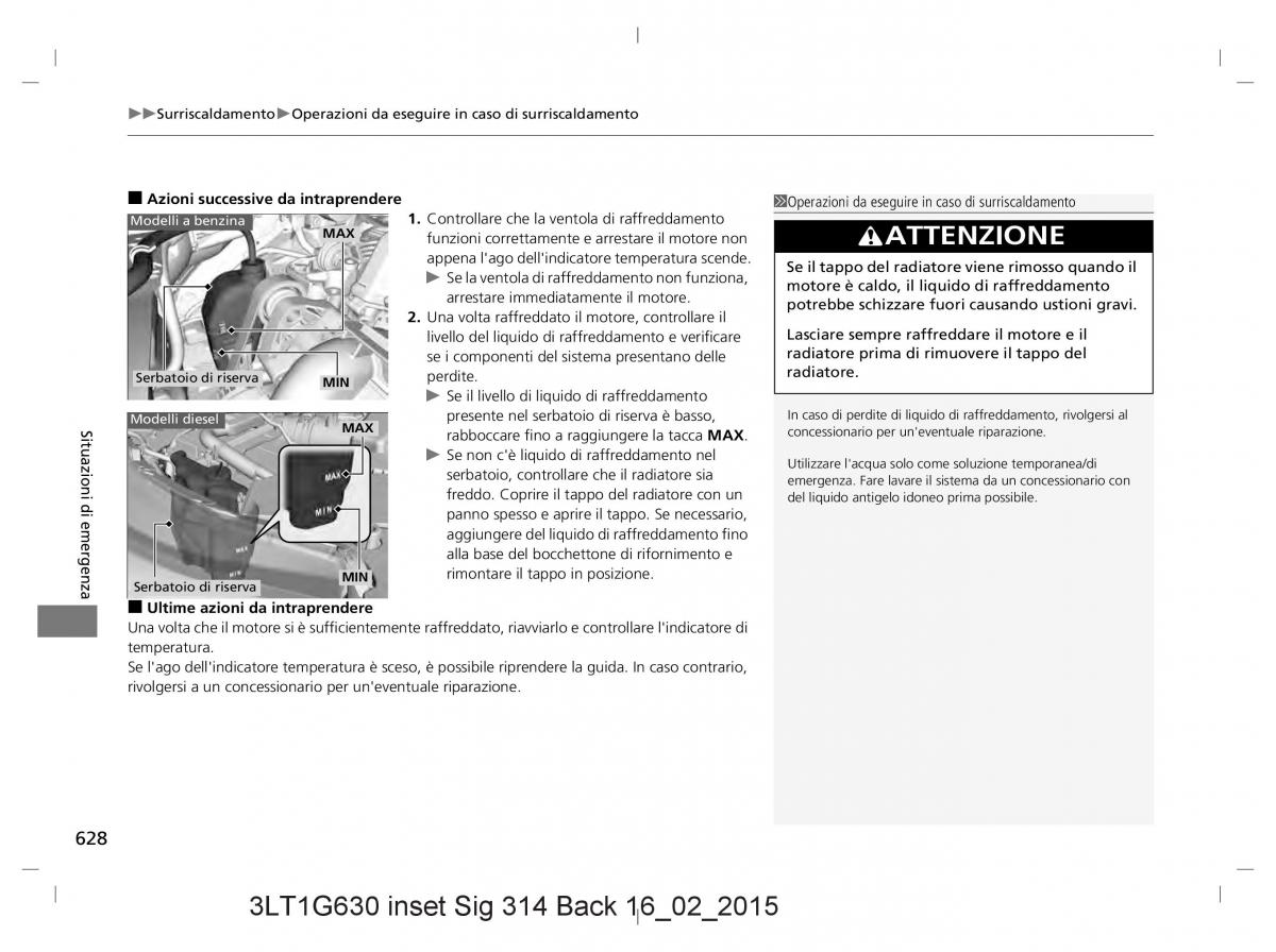 Honda CR V IV 4 manuale del proprietario / page 628