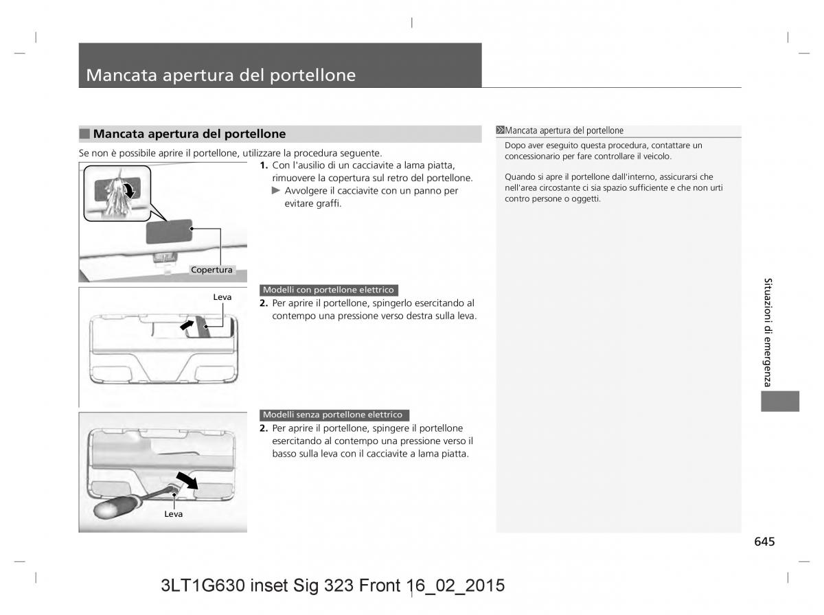 Honda CR V IV 4 manuale del proprietario / page 645