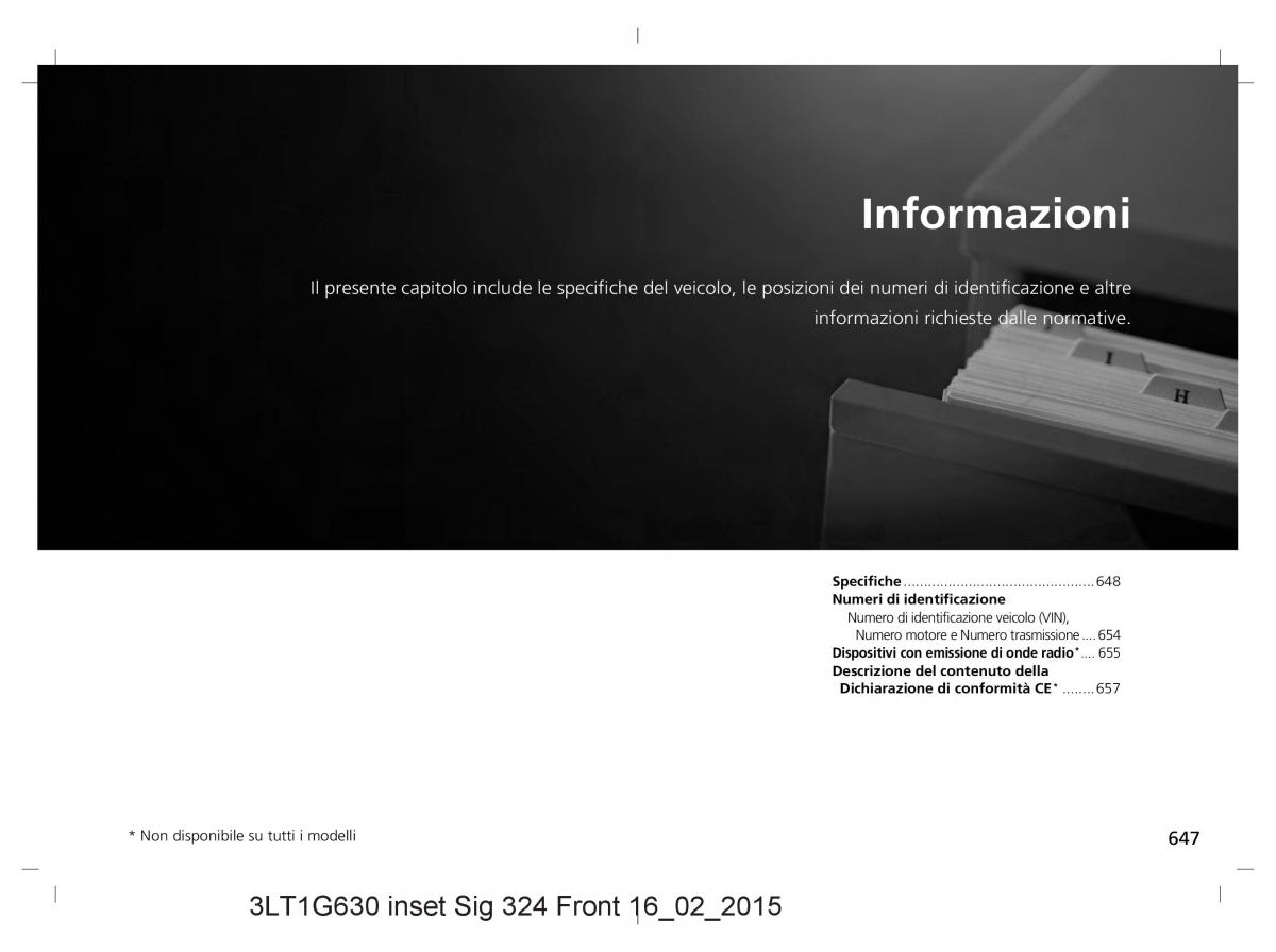 Honda CR V IV 4 manuale del proprietario / page 647