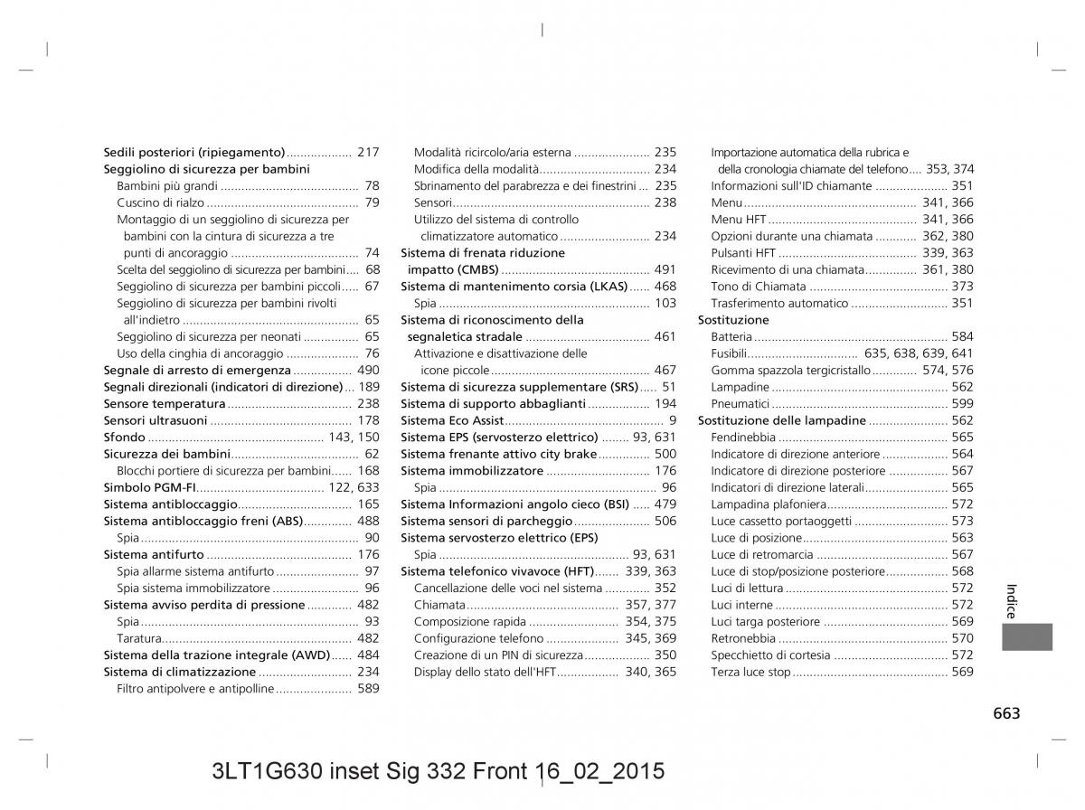 Honda CR V IV 4 manuale del proprietario / page 663