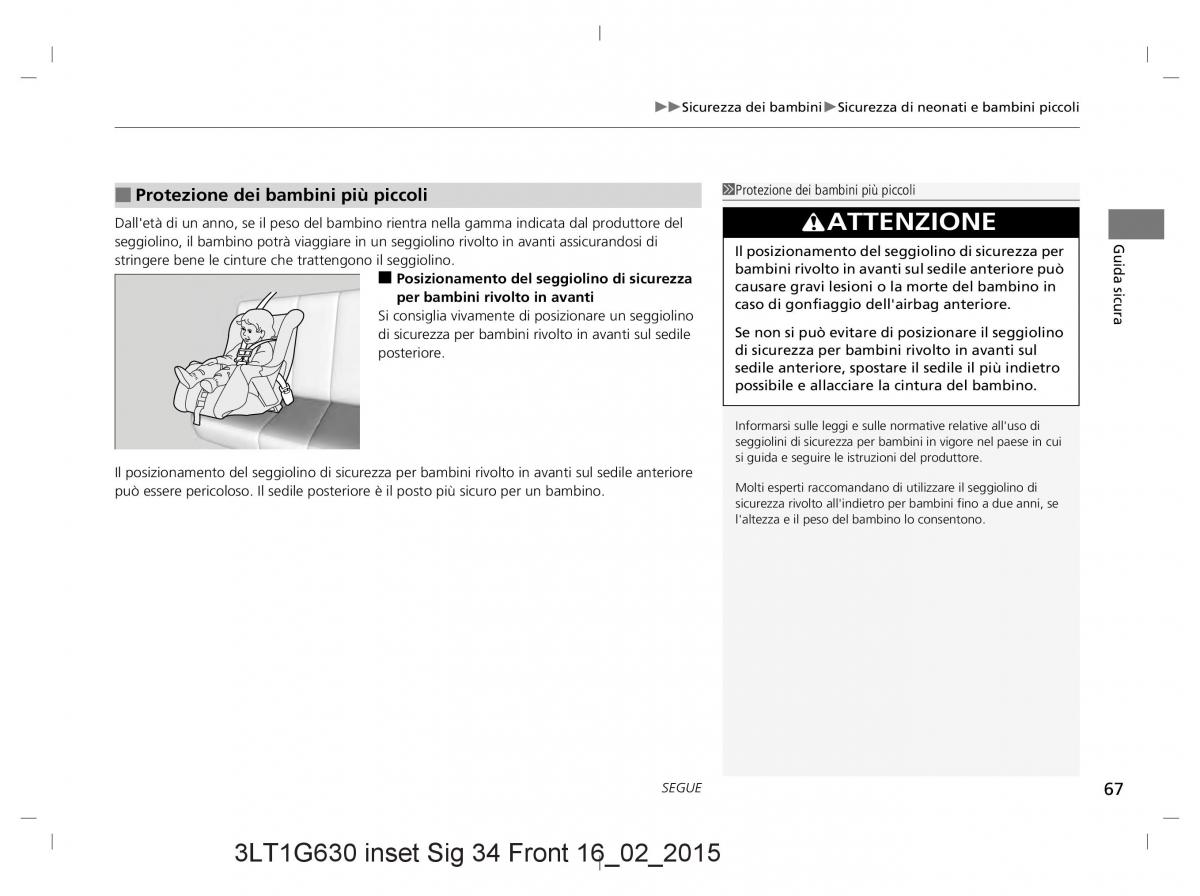 Honda CR V IV 4 manuale del proprietario / page 67