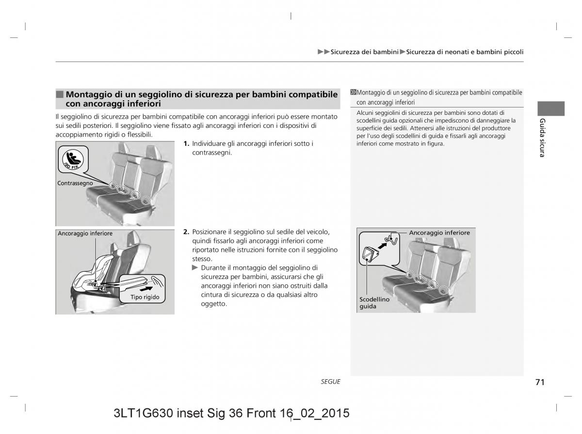 Honda CR V IV 4 manuale del proprietario / page 71