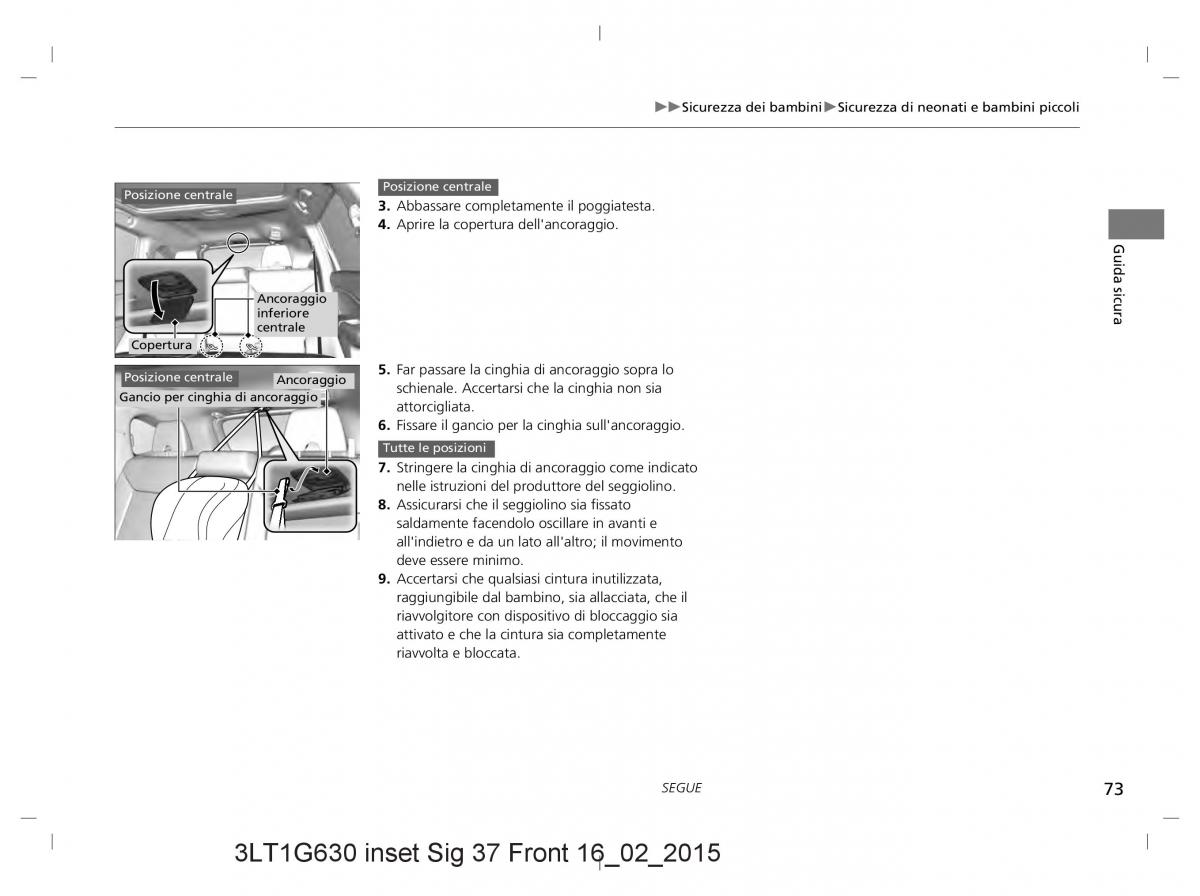 Honda CR V IV 4 manuale del proprietario / page 73