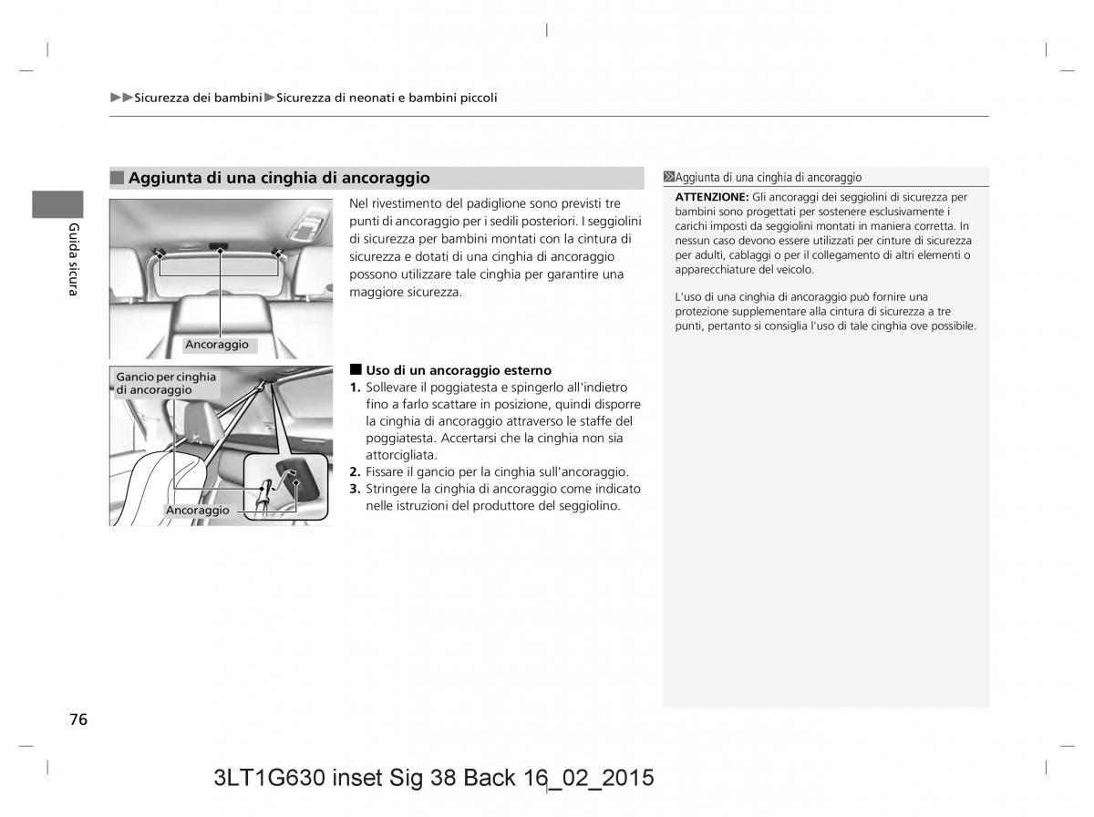 Honda CR V IV 4 manuale del proprietario / page 76