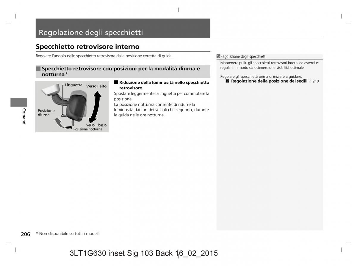 Honda CR V IV 4 manuale del proprietario / page 206