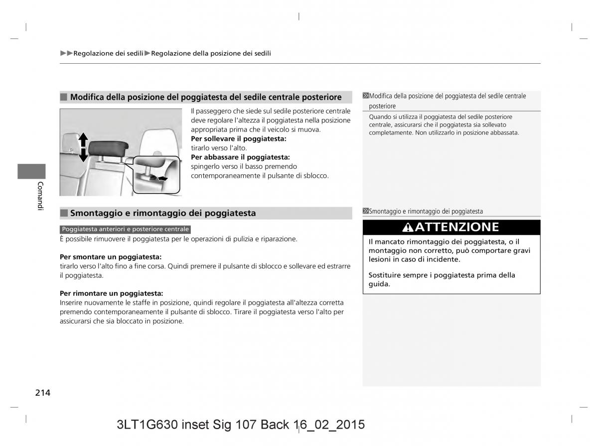 Honda CR V IV 4 manuale del proprietario / page 214